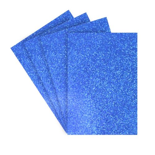 Microporoso Escarchado A4 Azul X 10 Und
