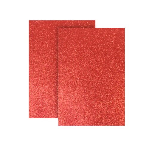 Microporoso Escarchado A4 Rojo X 10 Und