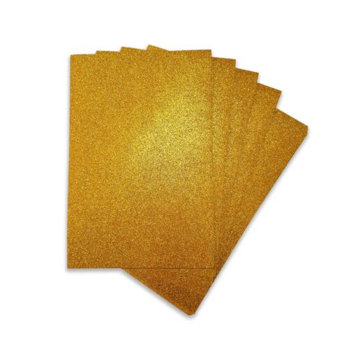 Microporoso Escarchado Dorado A4 X 10 Und
