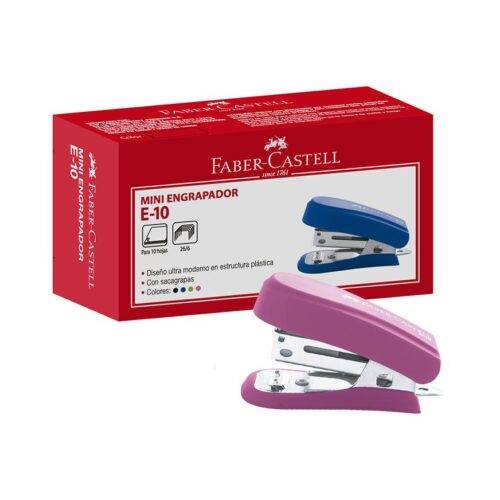 Mini Engrapador Faber Castell E-10 10 Hojas Surtido
