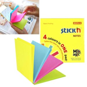 Notas Adhesivas Stick'N 3X3″ 4 Colores Mágico Neón X100