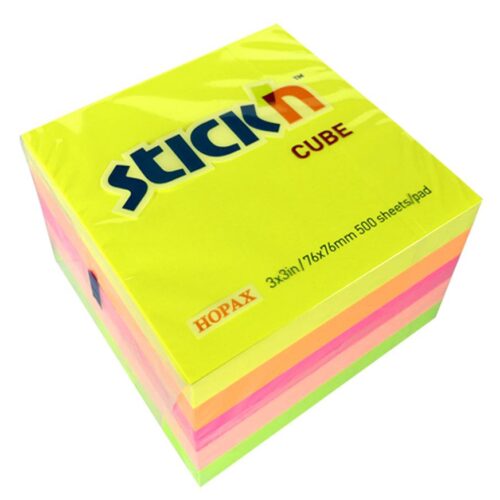 Notas Adhesivas Stick'N Notes 76 X 76 Mm Colores Neón 500 Hojas Notas Adhesivas Stick'N Notes 76 X 76 Mm Colores Neón 500 Hojas