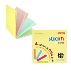 Notas Adhesivas Stick'N Notes Magic 76 X 76 Mm Colores Pastel 100 Hojas