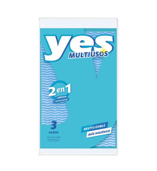 Paño Multiusos Yes Color Mix X 3 Und