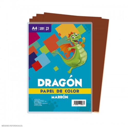 Papel Arco Iris A4 75/70 G Marrón X 100 Hojas