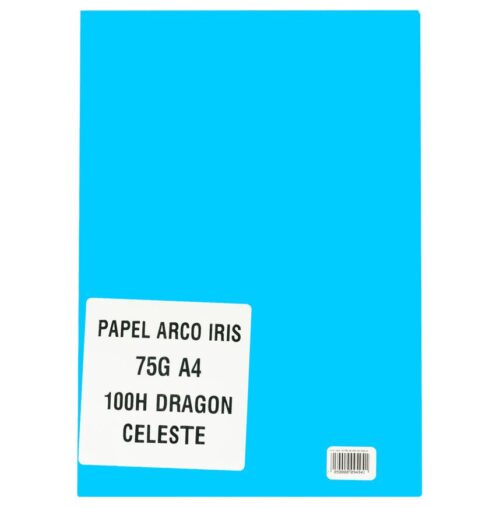 Papel Arco Iris A4 75 G Celeste X 100 Hojas
