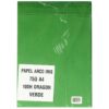 Papel Arco Iris A4 75/70 G Verde X 100 Hojas