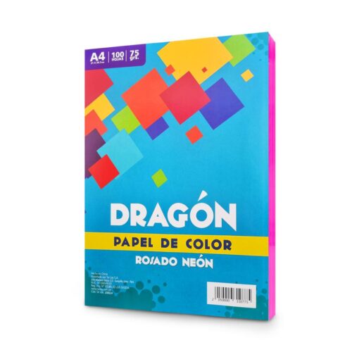Papel Arco Iris Fosf Rosado 75 Gr A4 Pqt X 500 Hojas