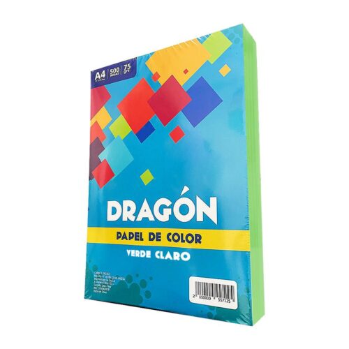 Papel Arco Iris Verde Claro 75 Gr A4 X 500 Hojas
