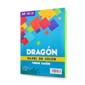 Papel Arco Iris Verde Limón 70Gr A4 100 Hojas