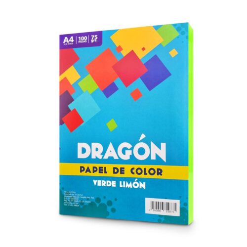 Papel Arco Iris Verde Limón 70Gr A4 100 Hojas Papel Arco Iris Verde Limón 70Gr A4 100 Hojas