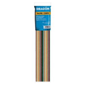 Papel Crepé Decorado Colores Verticales Paquete X 10 Und