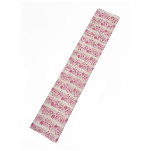 Papel Crepé Decorado Flores Lilas Paquete X 10 Und