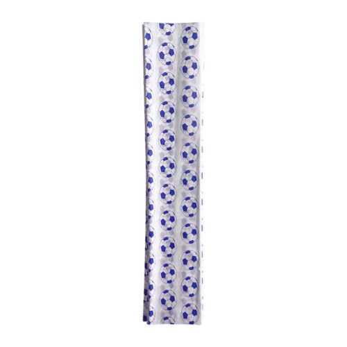 Papel Crepé Decorado Futbol Azul Paquete X 10 Und