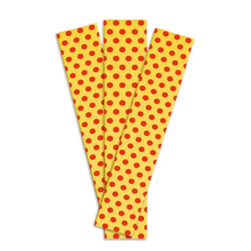 Papel Crepé Decorado Lunares Rojos Paquete X 10 Und
