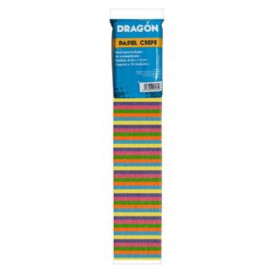 Papel Crepé Decorado Rayas De Colores Paquete X 10 Und
