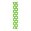 Papel Crepé Decorado Verde Con Lunares Blancos Paquete X 10 Und