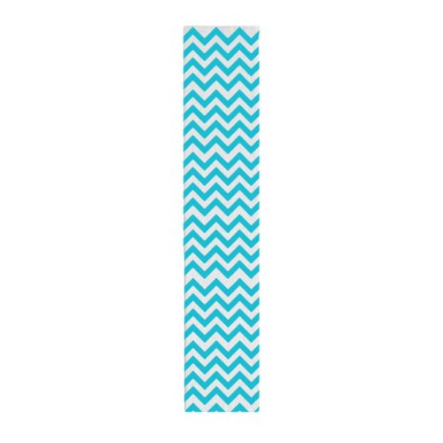 Papel Crepé Decorado Zigzag Celeste Paquete X 10 Und