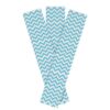 Papel Crepé Decorado Zigzag Celeste Paquete X 10 Und