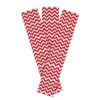 Papel Crepé Decorado Zigzag Rojo Paquete X 10 Und