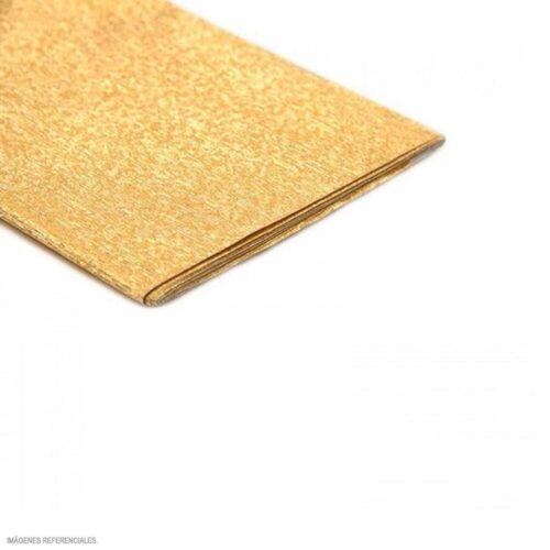 Papel Crepé Metálico Dorado Paquete X 10 Und