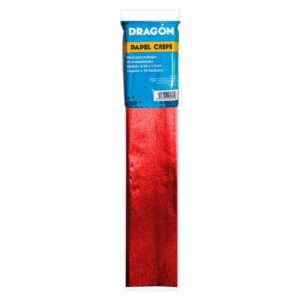 Papel Crepé Metálico Rojo Paquete X 10 Und