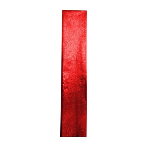 Papel Crepé Metálico Rojo Paquete X 10 Und