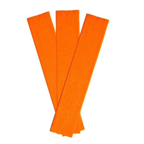 Papel Crepé Naranja Fosforescente Paquete X 10 Und