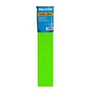 Papel Crepé Verde Fosforescente Paquete X 10 Und
