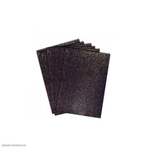Papel Escarchado A4 280 G Negro Paquete X 6 Und