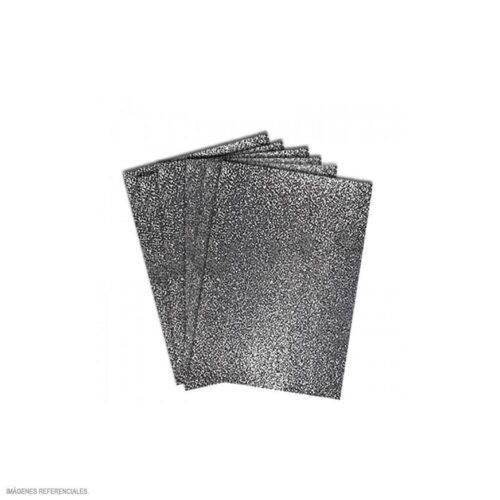 Papel Escarchado A4 280 G Plateado Paquete X 6 Und