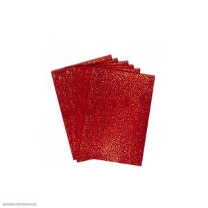 Papel Escarchado A4 280 G Rojo Paquete X 6 Und