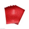 Papel Escarchado A4 280 G Rojo Paquete X 6 Und