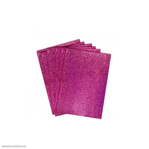 Papel Escarchado A4 280 G Fucsia Paquete X 6 Und Papel Escarchado A4 280 G Fucsia Paquete X 6 Und