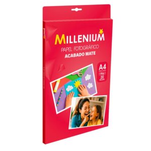Película Carbonada Millenium A4 180G Mate (Paquete X 20)