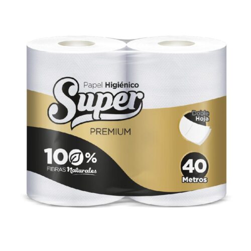 Papel Higiénico Super Premium Doble Hoja Paquete X 4 Und