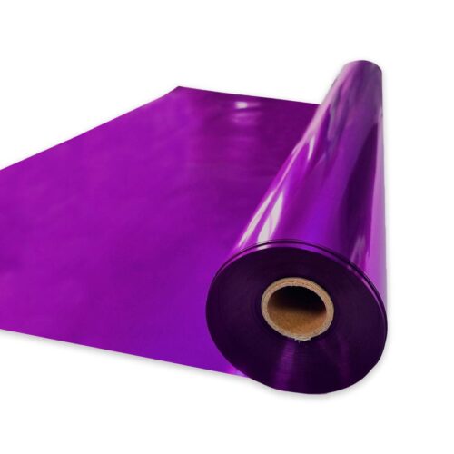Papel Metálico Morado Rollo X 100 M