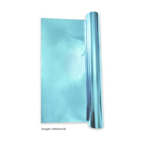 Papel Metálico Sky Blue Rollo X 100 M