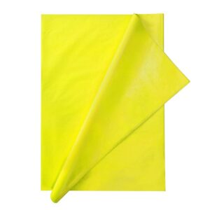 Papel Seda Amarillo Fosforescente Cuadernillo X 24 Und