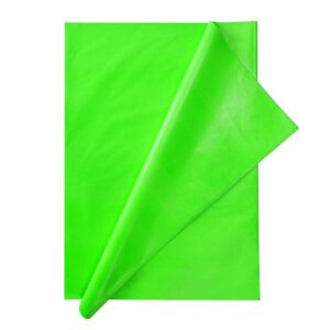 Papel Seda Verde Fosforescente Cuadernillo X 24 Und