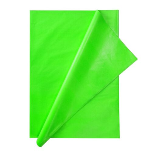 Papel Seda Verde Fosforescente Cuadernillo X 24 Und