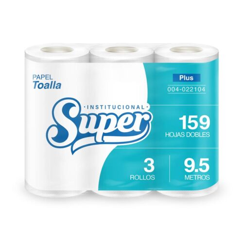 Papel Toalla Super Doble Hoja 9.5 M Paquete X 3 Und Papel Toalla Super Doble Hoja 9.5 M Paquete X 3 Und