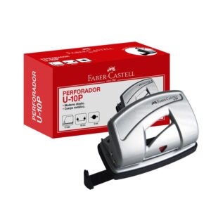 Perforador De Metal Faber Castell U10-P 10 Hojas Plateado Perforador De Metal Faber Castell U10-P 10 Hojas Plateado