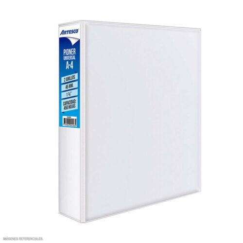 Pioner Universal Artesco A4 2 Anillos 45 Mm Blanco