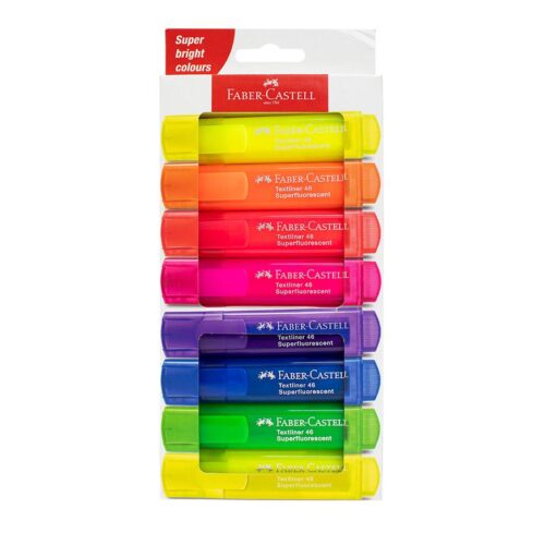 Plumon Resaltador Faber Castell 46 X8 Neon 254648