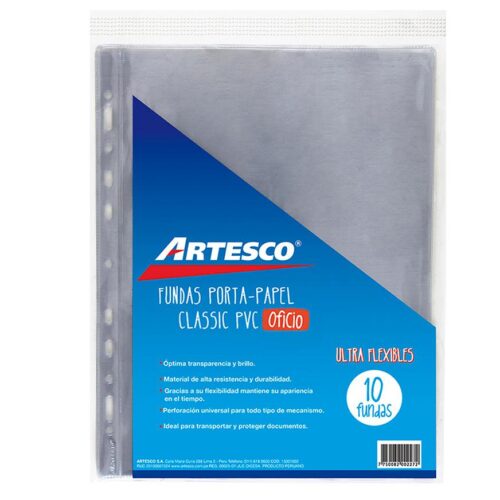 Portapapel Artesco Oficio X 10 Und