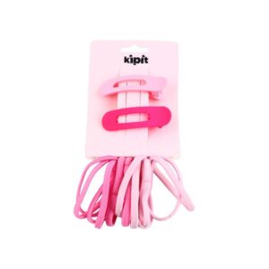Set Ligas 12Un+Ganchos X 2Un Rosa Kipit