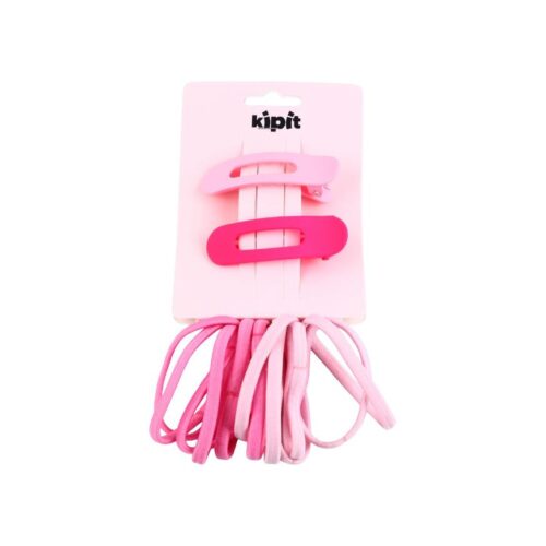 Set Ligas 12Un+Ganchos X 2Un Rosa Kipit