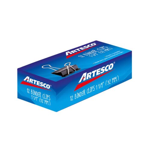Binder Artesco Doble Clip 1 1/4″ Caja X 12 Und
