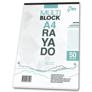 Block Rayado Loro A4 50 Hojas Block Rayado Loro A4 50 Hojas
